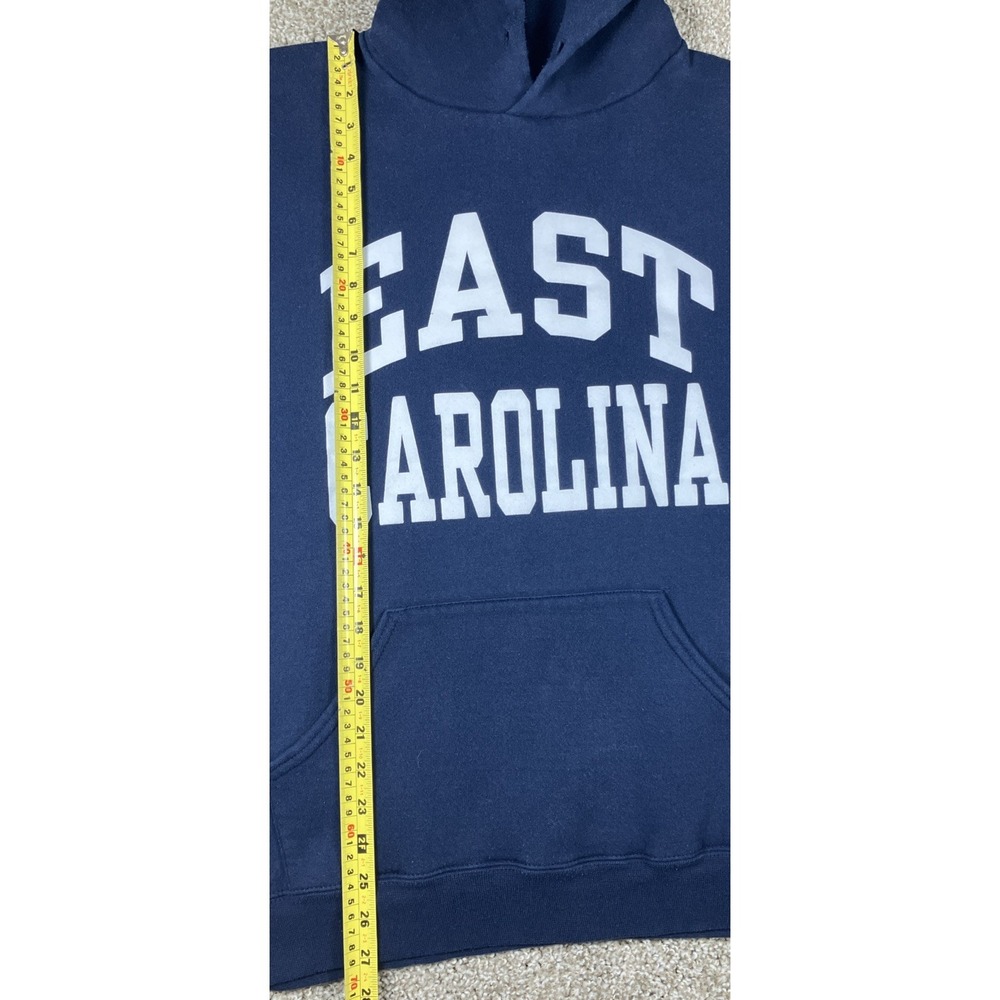 Vintage Russell Athletic East Carolina University Hoodie Navy Blue Size XL - Picture 9 of 9